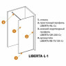 Душевая перегородка Cezares Liberta 70 LIBERTA-L-1-70-C-NERO