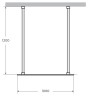 Душевая перегородка Cezares Liberta 100 LIBERTA-L-2-100-120-BR-Cr