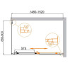 Душевой уголок Cezares Molveno 150x90 MOLVENO-AH-11-150/90-C-BORO-IV