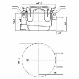 Акриловый поддон для душа Cezares Tray A 100x80 L TRAY-A-RH-100/80-550-15-W-L