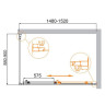 Душевой уголок Cezares Molveno 150x90 MOLVENO-AH-11-150/90-P-Cr