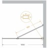 Душевая перегородка Cezares Liberta 105 LIBERTA-L-1-TB-105-C-Cr