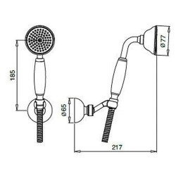 Ручной душ Cezares Czr CZR-U-D1FC-02-M