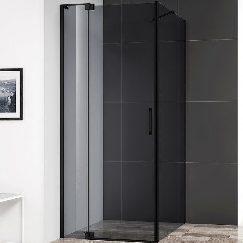 Душевой уголок Cezares Slider 90x100 SLIDER-AH-1-100-80/90-GRIGIO-NERO