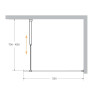 Душевая перегородка Cezares Liberta 125 LIBERTA-L-1-125-C-Cr