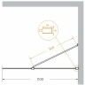 Душевая перегородка Cezares Liberta 110 LIBERTA-L-1-TB-110-GR-NERO