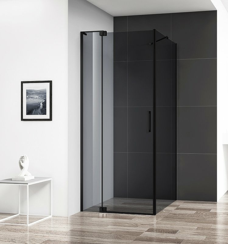 Душевой уголок Cezares Slider 80x100 SLIDER-AH-1-100-70/80-GRIGIO-NERO
