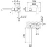 Смеситель для раковины Cezares Porta-BLI-01-W0