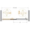 Душевая дверь Cezares Molveno 100 MOLVENO-BF-3-100-C-GM-IV