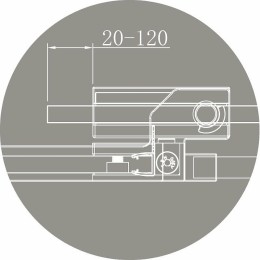 Душевой уголок Cezares Slider 90x90 SLIDER-R-2-80/90-C-NERO