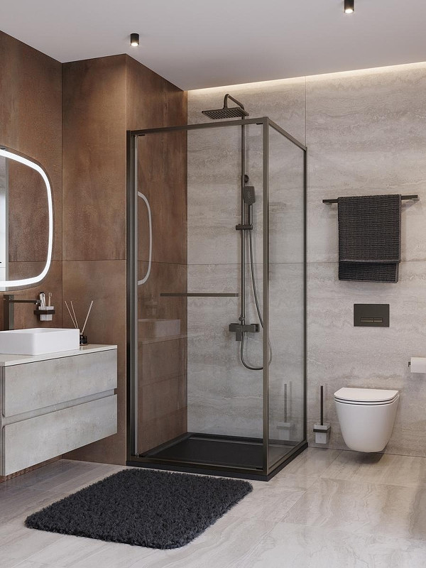 Душевой уголок Cezares Lux 90x90 LUX-A-FS-1-90-C-GM