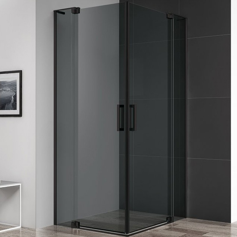Душевой уголок Cezares Slider 110x80 SLIDER-AH-2-70/80-100/110-GRIGIO-NERO