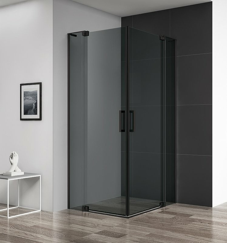 Душевой уголок Cezares Slider 110x80 SLIDER-AH-2-70/80-100/110-GRIGIO-NERO