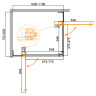 Душевой уголок Cezares Slider 110x80 SLIDER-AH-2-70/80-100/110-GRIGIO-NERO