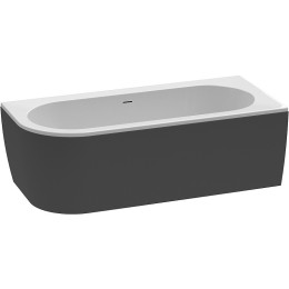 Акриловая ванна Cezares Slim 179x79 R SLIM CORNER-180-80-60-R-NERO-SET