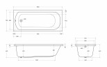Акриловая ванна Cezares Eco 165х70 ECO-165-70-41-W37