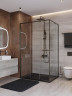 Душевой уголок Cezares Lux 110x90 LUX-AH-FS-11-110/90-C-GM