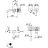 Смеситель для раковины Cezares Leaf LEAF-BLI2-L-SS