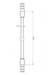 Душевой шланг Cezares Czr CZR-FD-150-GM