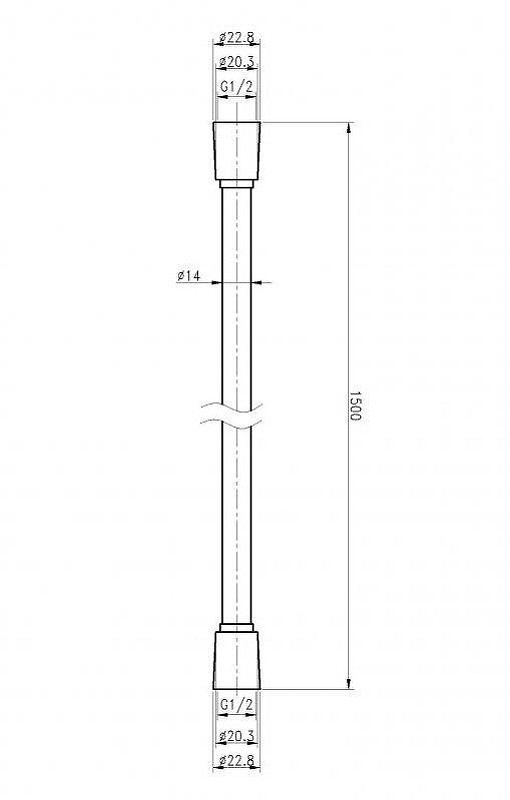 Душевой шланг Cezares Czr CZR-FD-150-GM