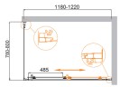 Душевой уголок Cezares Molveno 120x80 MOLVENO-AH-11-120/80-C-Cr-IV