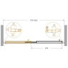 Душевая дверь Cezares Molveno 120 MOLVENO-BF-3-120-C-GM-IV