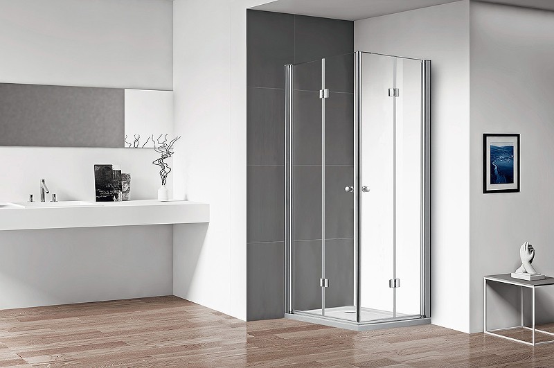 Душевой уголок Cezares Eco 80x90 ECO-O-ASH-2-80/90-C-Cr