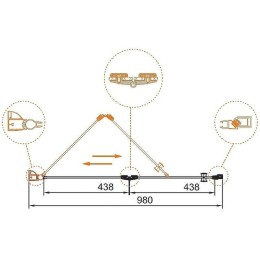 Душевая дверь Cezares Elena 100 ELENA-W-BS-12-100-C-Cr