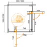 Душевой уголок Cezares Slider 110х100 SLIDER-AH-2-90/100-100/110-C-NERO