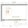 Шторка на ванну Cezares Slider 90 SLIDER-FIX-VF-11-90/150-C-NERO