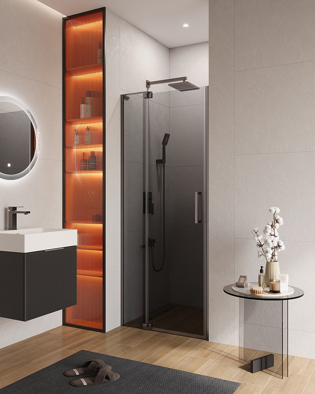 Душевая дверь Cezares Slider 80 SLIDER-B-1-70/80-GRIGIO-GM