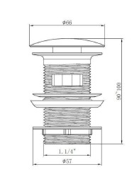 донный клапан Cezares Czr CZR-SAT-IN