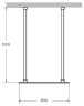 Душевая перегородка Cezares Liberta 80 LIBERTA-L-2-80-120-BR-Cr