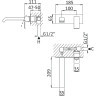 Смеситель для раковины Cezares Porta-BLI-BIO