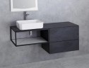 Тумба Cezares Cadro 70 CADRO-70-2C-SO-NR-BLUM подвесная