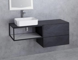Тумба Cezares Cadro 70 CADRO-70-2C-SO-NR-BLUM подвесная