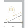 Душевая перегородка Cezares Liberta 80 LIBERTA-L-1-TB-80-GR-Cr