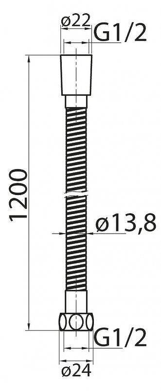 Душевой шланг Cezares Articoli Vari 120 CZR-FMDC-120-03