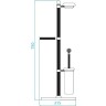 Напольная стойка Cezares Olimp OLIMP-WCS-03/24-Sw