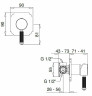 Смеситель для душа Cezares Olimp DIM2-L OLIMP-DIM2-02-L