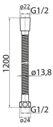 Душевой шланг Cezares CZR-C-FMDC2-120-02