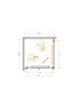 Душевой уголок Cezares Lux 80x80 LUX-A-FS-1-80-C-CR