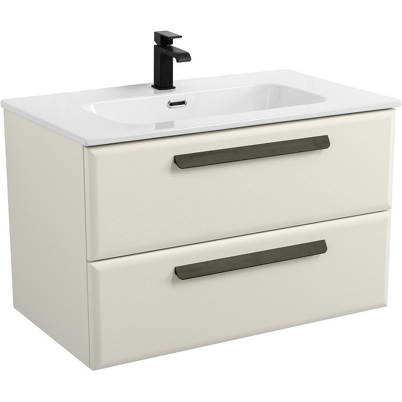 Тумба под раковину Cezares Eco-Cer-N 80 ECO-CER-N-800-2C-SO-AS-P подвесная