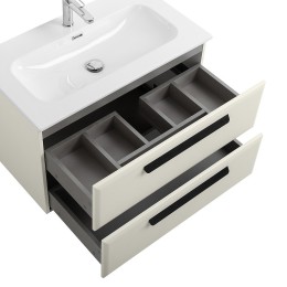 Тумба под раковину Cezares Eco-Cer-N 80 ECO-CER-N-800-2C-SO-AS-P подвесная