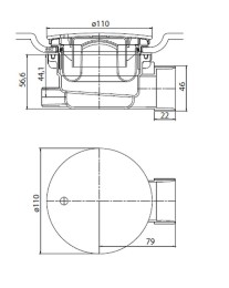 сифон Cezares Creto CZR-01-90