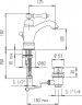 Смеситель для раковины Cezares Margot MARGOT-LSM1-A-02-Bi