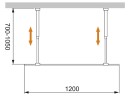 Душевая перегородка Cezares Liberta 120 LIBERTA-L-2-120-C-NERO