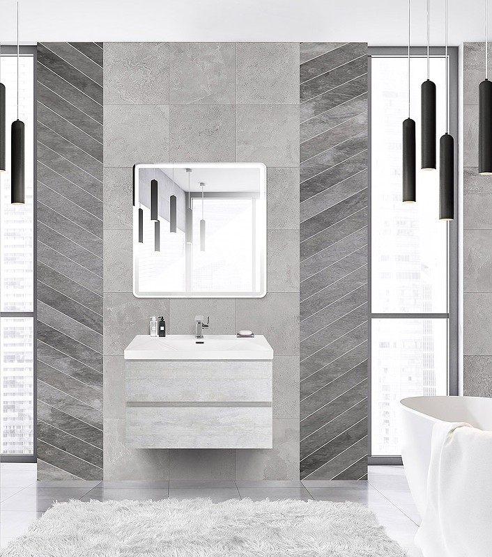Тумба под раковину Cezares Molveno 46 80 MOLVENO 46-80-2C-SO-LB подвесная