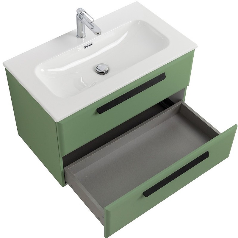 Тумба под раковину Cezares Eco-Cer-N 80 ECO-CER-N-800-2C-SO-PS-P подвесная
