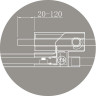 Душевой уголок Cezares Slider 80x80 SLIDER-A-2-70/80-GRIGIO-Cr